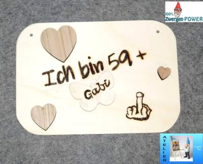 Holzschild Geburtstag